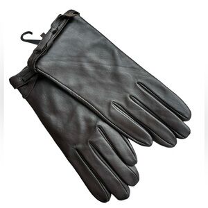 Terry Lewis Classic luxuries Brown Leather Gloves